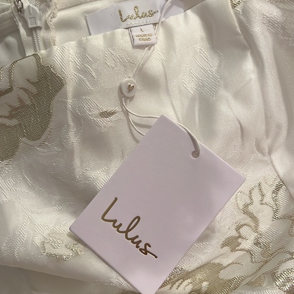 Cultivated Love White Floral Jacquard Strapless Maxi Dress NWT - Picture 4 of 4